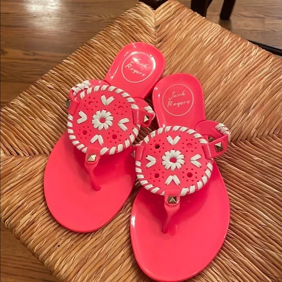 Jack Rogers Shoes Jack Rogers Girls Collins Coral Jelly Sandal